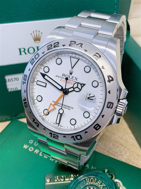 rolex explorer white stainless steel watch|rolex explorer watches for sale.